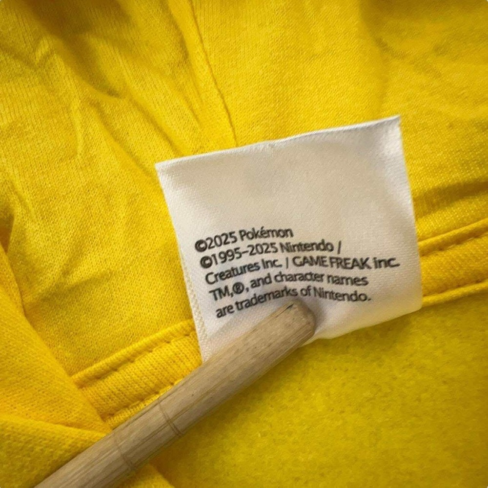 Pokemon YOUTH Pikachu Zip Up Hoodie Jacket Kids Size 2XL 18 with Ears #0025‎ NWT - Picture 10 of 11